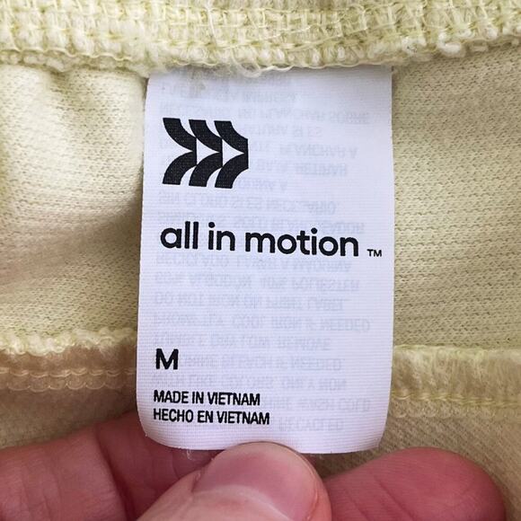 All in Motion Cozy Rib Straight Pant Crop High Rise Drawstring Waist Size Medium - Picture 9 of 16